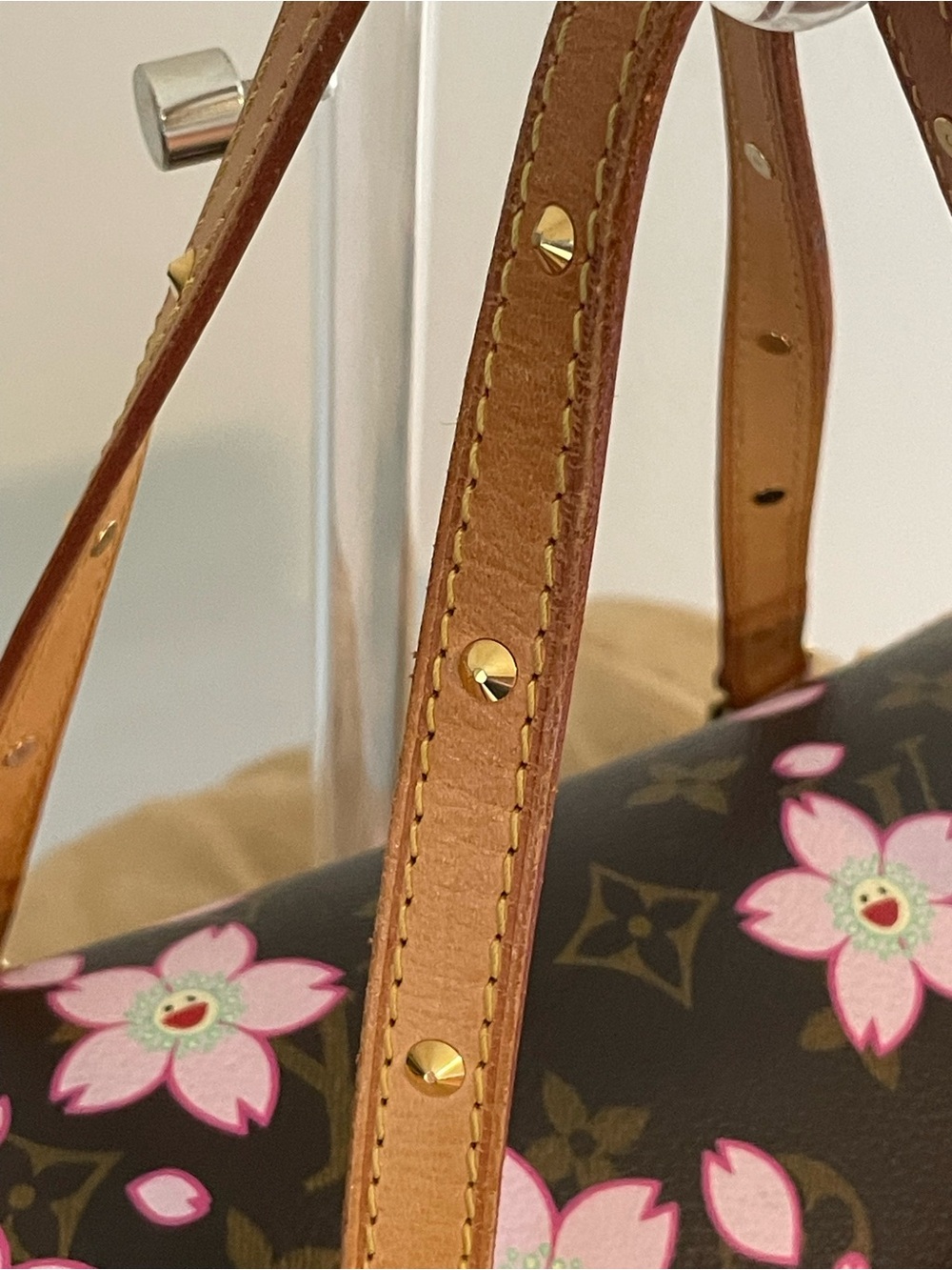 Louis Vuitton Murakami Monogram Mini Papillon with Pink Cherry Blossom Print - Picture 9 of 12